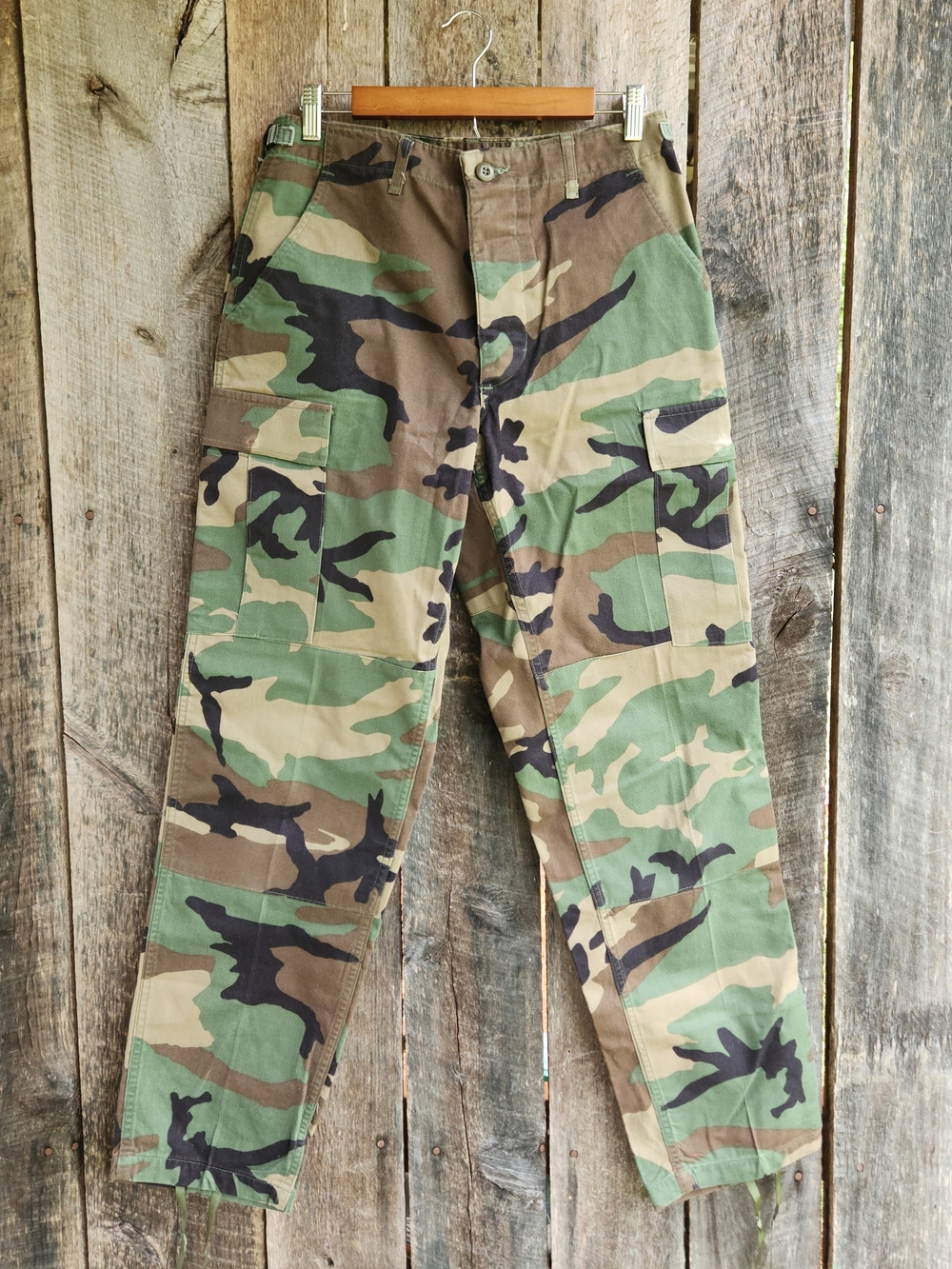 U.S. Military Surplus Vintage Woodland Camo Combat BDU Small